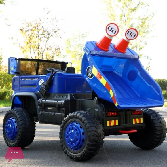 Kids Electric Ride on Dump Truck Kids Ride on Jumbo Remote Control Dump Truck - 2 Seats Four-Wheel