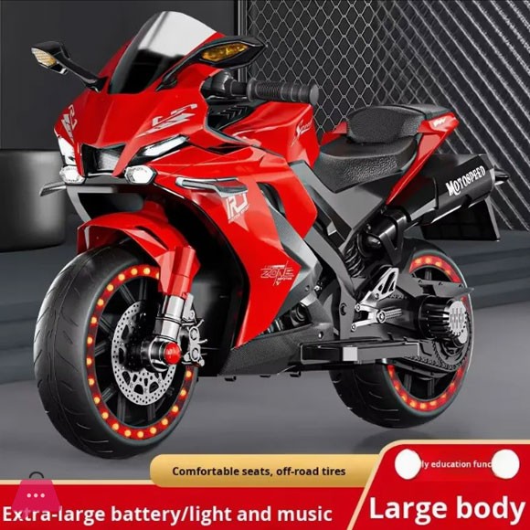Kids Ride on Bike R7-Style Childrens Electric Motorcycle for Ages 3-10