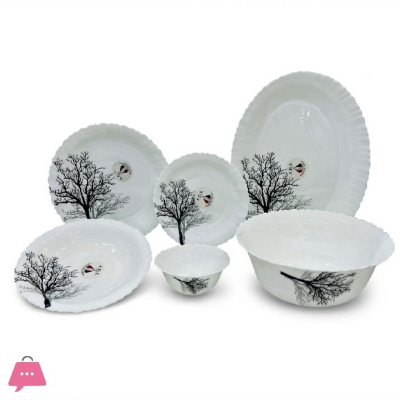 KINGRI OPALWARE MARBLE DINNER SET 26 PCS (EAMPER SHADOW)