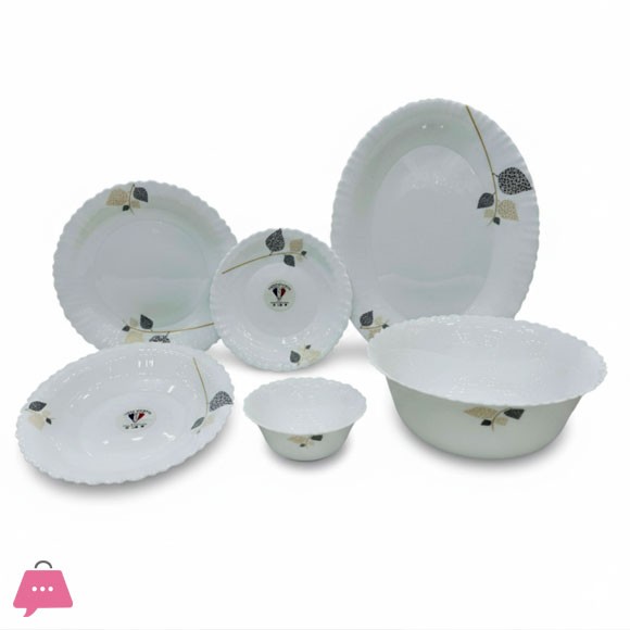 KINGRI OPALWARE MARBLE DINNER SET 26 PCS (SHAKHEN NABAT)