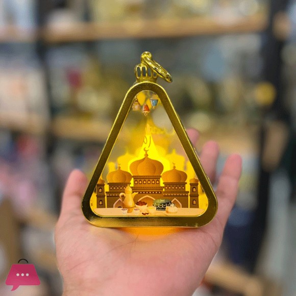 Led Metal Ramadan Lantern 1-Pcs