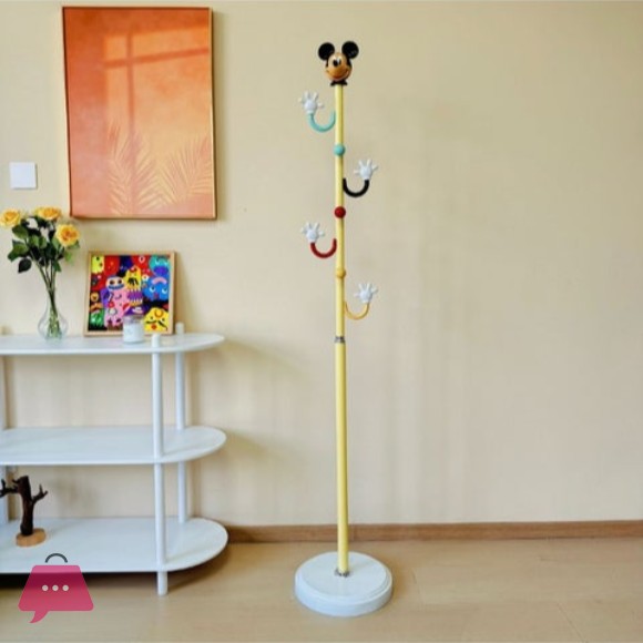 Mickey Mouse Modern Clothes Hanger Stand for Children and Adults – multi-purpose hanger for hanging clothes, bags, and caps – 165CMM