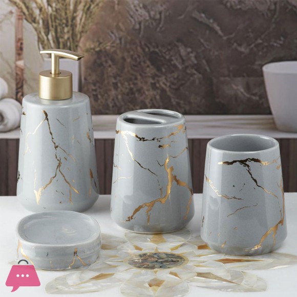 Modern Ceramic Bathroom Accessories Set of 4