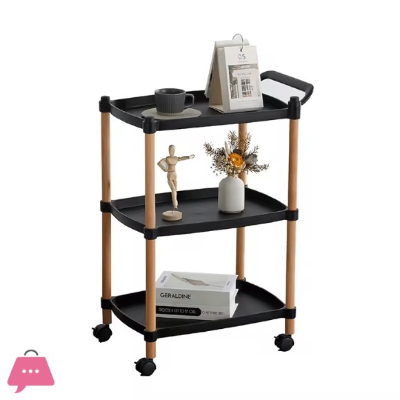 Modern Multilevel Durable Movable Storage Trolley Cart