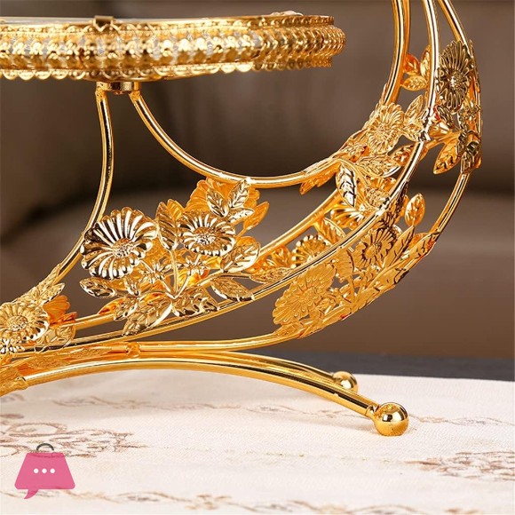 Multi-Layer Plate Home Creative Luxurys Wind Glass Candy Plate Fruit Basket Fruit Tray