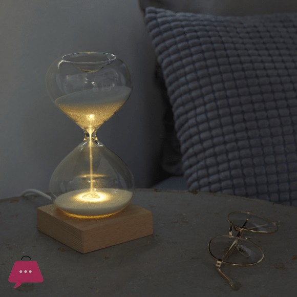 Natural Hourglass Table Light