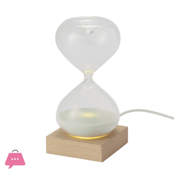 Natural Hourglass Table Light