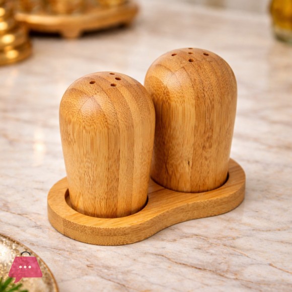 Premium Wooden Salt & Pepper Set