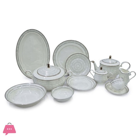 Royal Elegant Porcelain Dinner Set 61 Pieces