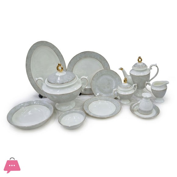 Royal Elegant Porcelain Dinner Set 61 Pieces
