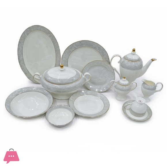 Royal Elegant Porcelain Dinner Set 61 Pieces