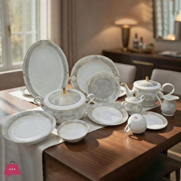 Royal Elegant Porcelain Dinner Set 61 Pieces