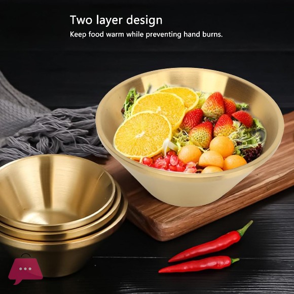 Stainless Steel Gold Dip Bowl