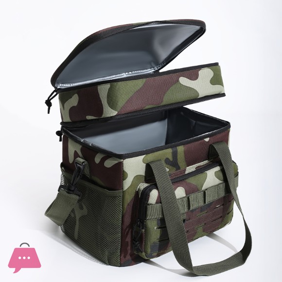 Tactical Thermal Cooler Bag Outdoor Insulated Lunch Box Work Leakproof Insulated Durable Lunch Bag for Meal Camping Picnic