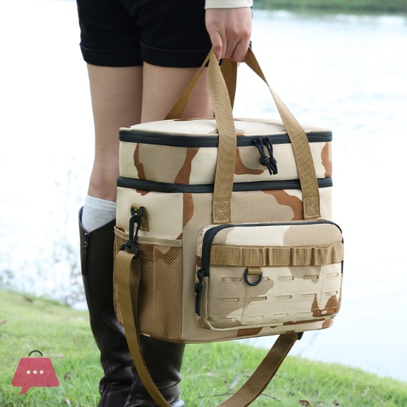 Tactical Thermal Cooler Bag Outdoor Insulated Lunch Box Work Leakproof Insulated Durable Lunch Bag for Meal Camping Picnic