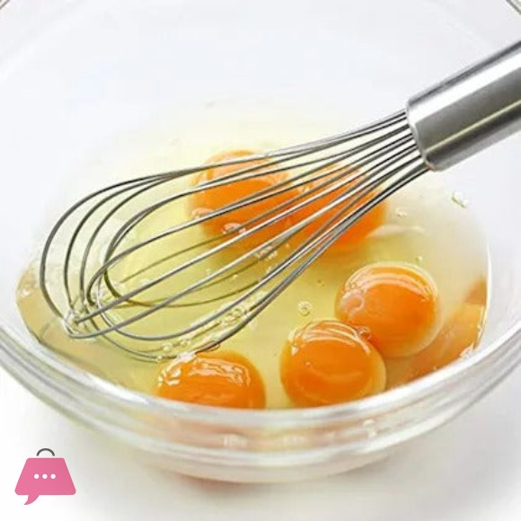 Wooden Handle Egg Whisker