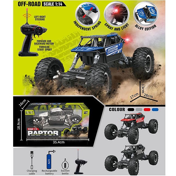 1:14-alloy-climbing-off-road-remote-control-car-with-lights-and-sprayer-(battery-included)