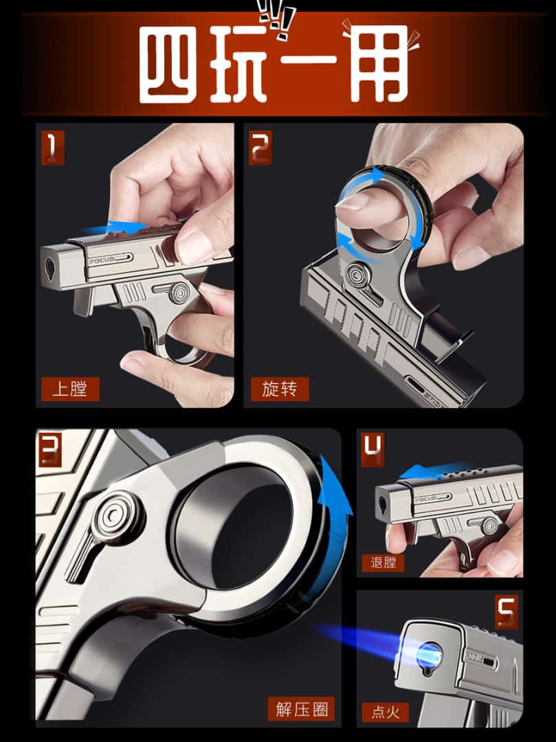 Gun Lighter | Lighter for Camping | Lighter for Stove | Windproof Lighter | Kitchen Lighter | Gun Lighter | Torch Lighter | Gifts for men.