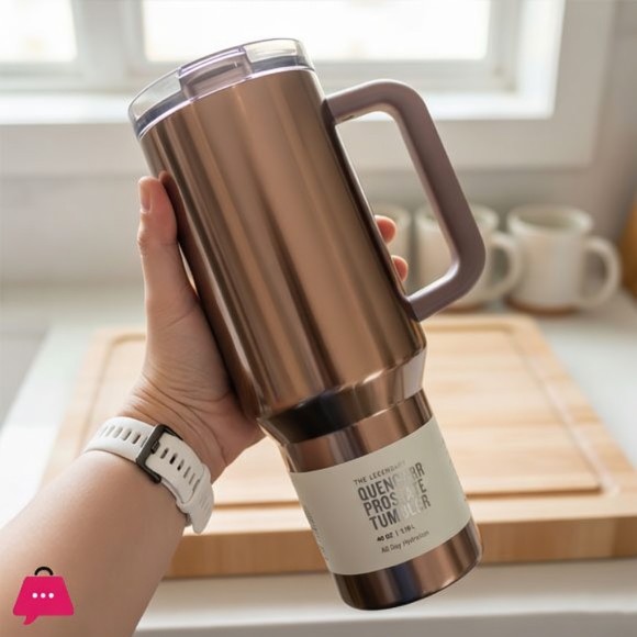 40oz PROTOUR Mesa Rose Polished Rose Gold H2.0 Tumbler Quencher Limited