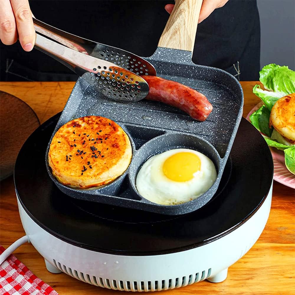 Frying Pan for Pancakes, Non Stick Egg Frying Pan, Fried Eggs Pancake Pan, Omelette Pan with Non-Stick Coating, for Breakfast, Fried Egg, Pancakes, Steaks, for Induction Hobs, Gas Stoves