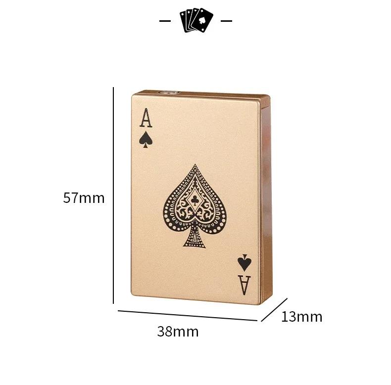 Creative Playing Card Lighter Jet Flame Lighter