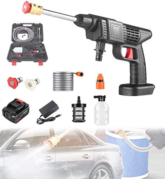 2 Battery+Brief Case Cordless Powerful Pressure Washer