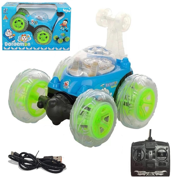Remote Control Stunt Cars Toy Rechargeable 360 Rotate Twister Radio Control Invincible – Assorted - 3048-13