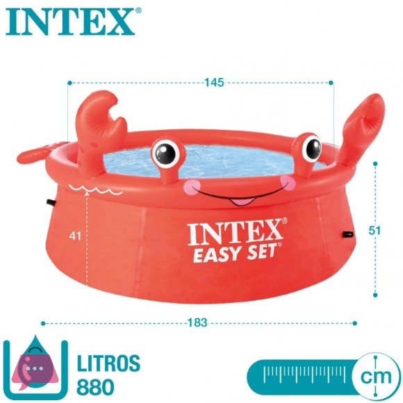 Intex Easy Set Crab Kids Pool 6 ft x 20 inch – 26100 in Pakistan