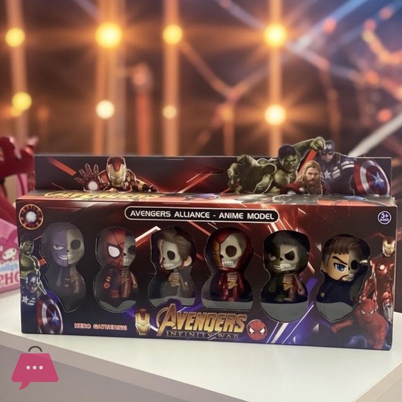 Avengers Infinity War Alliance Anime Model Set of 6 Pcs Action Figure Collectibles