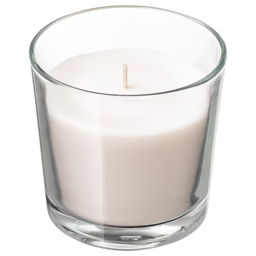 IKEA scented candle in glass