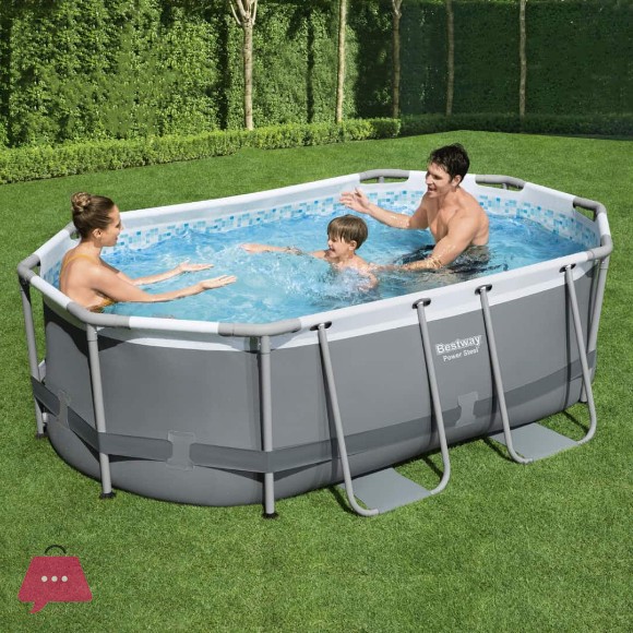 Bestway - 5614A Power Steel Oval Above Ground Pool