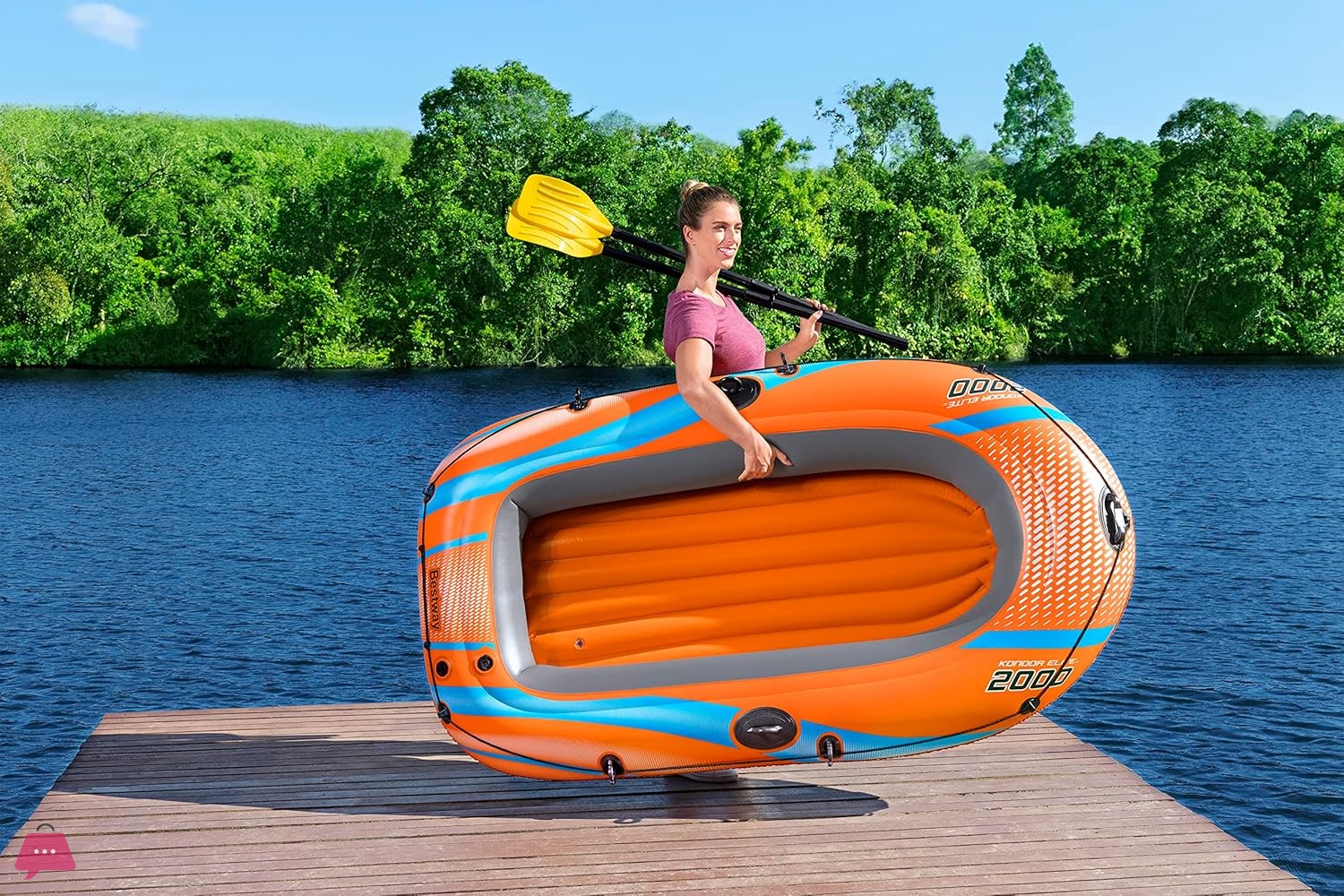 bestway-boat-kondor-elite-2000-inflatable-raft-set---61141