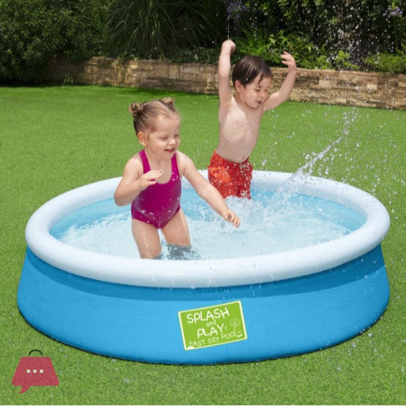 Bestway Fast Set Inflatable Ground Pool - 5 x 1.2 Feet - Age 3+ - 57241