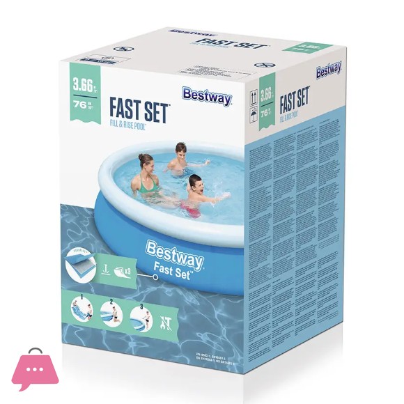 Bestway Fast Set Pool 12 Feet x 30 Inch - 57273