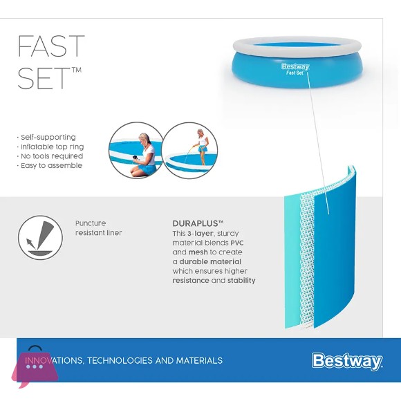 Bestway Fast Set Pool 12 Feet x 30 Inch - 57273