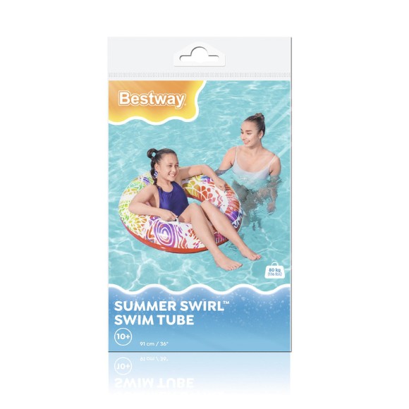 Bestway Heavy Duty Handles Swim Float Ring 36 Inch 36084