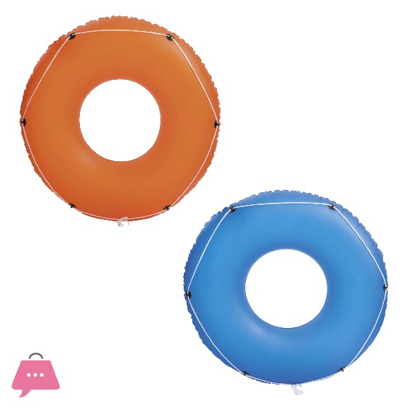 Bestway High Quality Summer Blast Swim Tube 47 Inch Multicolour Inflatable Swimming Rings for Pool Use - 36120