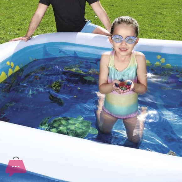 Bestway Inflatable 3d Undersea Adventure Swimming Pool - 54177