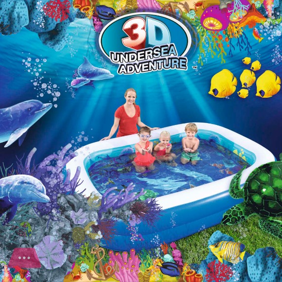 Bestway Inflatable 3d Undersea Adventure Swimming Pool - 54177