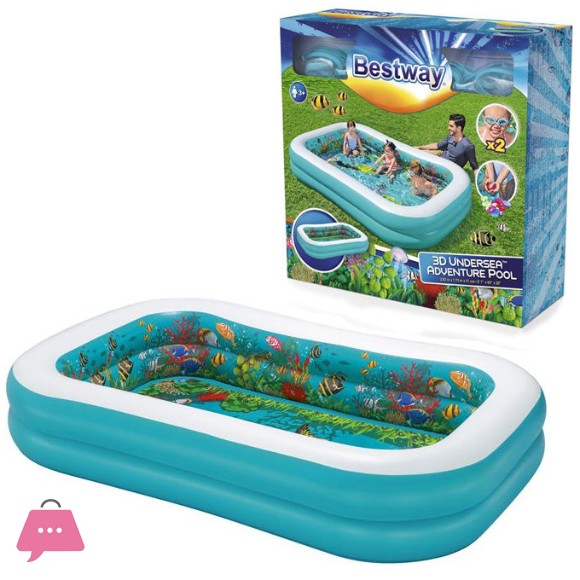 Bestway Inflatable 3d Undersea Adventure Swimming Pool - 54177