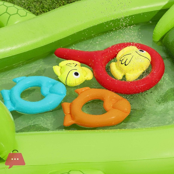 Bestway Inflatable Garden Paddling Pool Gator Kids Inflatable Water Play Center and Pool - 53169