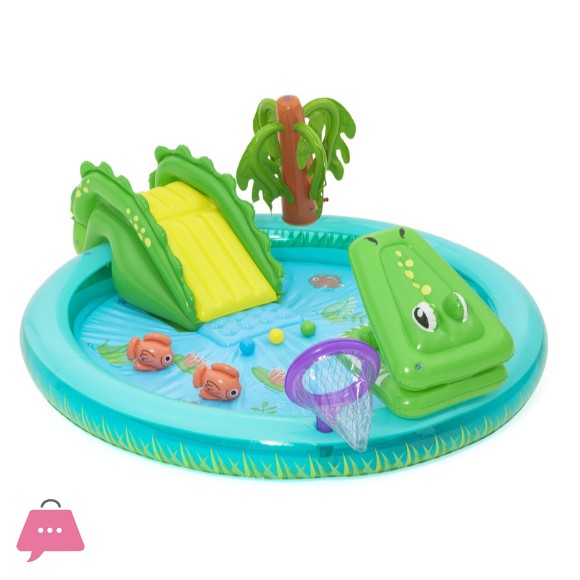 Bestway Inflatable Playground Crocodile 224 x 181 x 72 cm - 53166