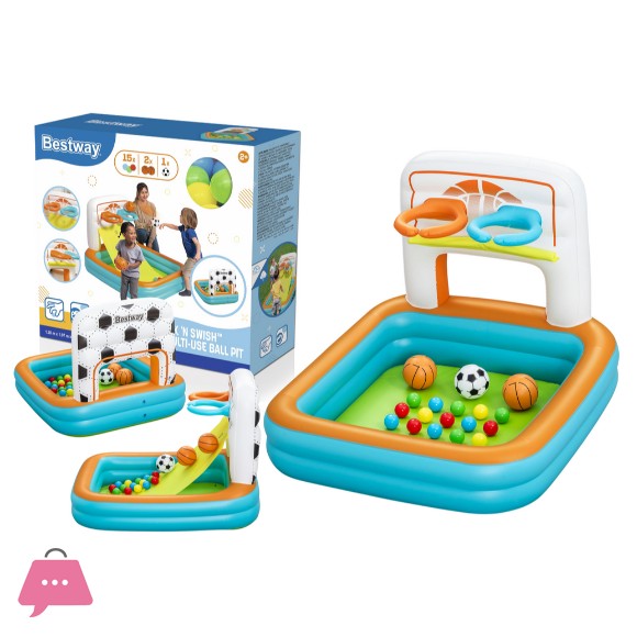 Bestway Inflatable Playground With Balls 120 x 107 x 84 cm - 52728
