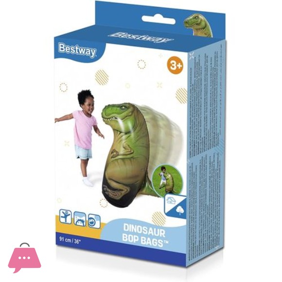 Bestway Inflatable Punching Bag Boxing Dinosaur Bags 3D Children Games Sport Toys for Boys Girls 5+ - 52287