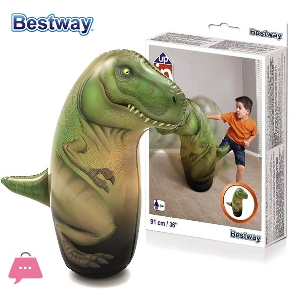 Bestway Inflatable Punching Bag Boxing Dinosaur Bags 3D Children Games Sport Toys for Boys Girls 5+ - 52287