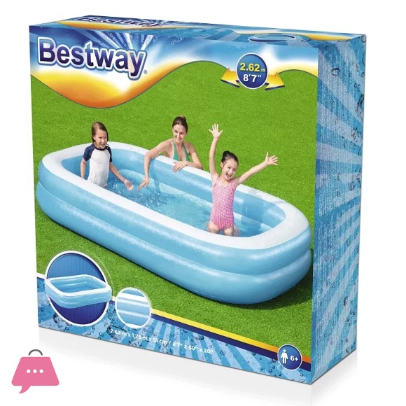 Bestway Inflatable Rectangular Hogo Pool 6.5 Feet - 54005