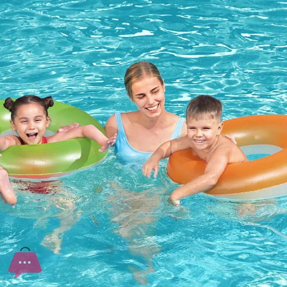 Bestway kids Neon Frost Pool Float Tube Inflatable Swim Ring 30 Inch - 36024