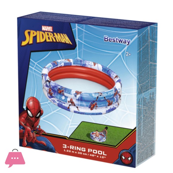 Bestway Spiderman Inflatable Pool 3 Rings 48 x 12 Inch - 98018