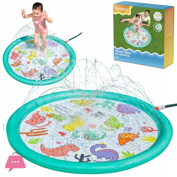 Bestway Spray Pad Desert Dino Splash Pad Water Toy for Kids 1.22 CM - 52698