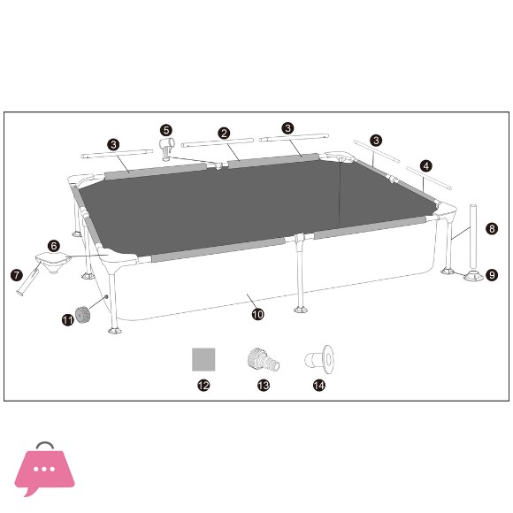Bestway Steel Pro Splash Frame Pool-56401